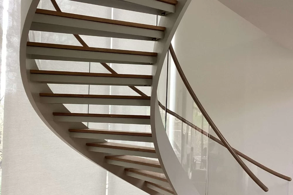 Monks Farm Spiral Staircase Helical Cantilever Floating Stairs