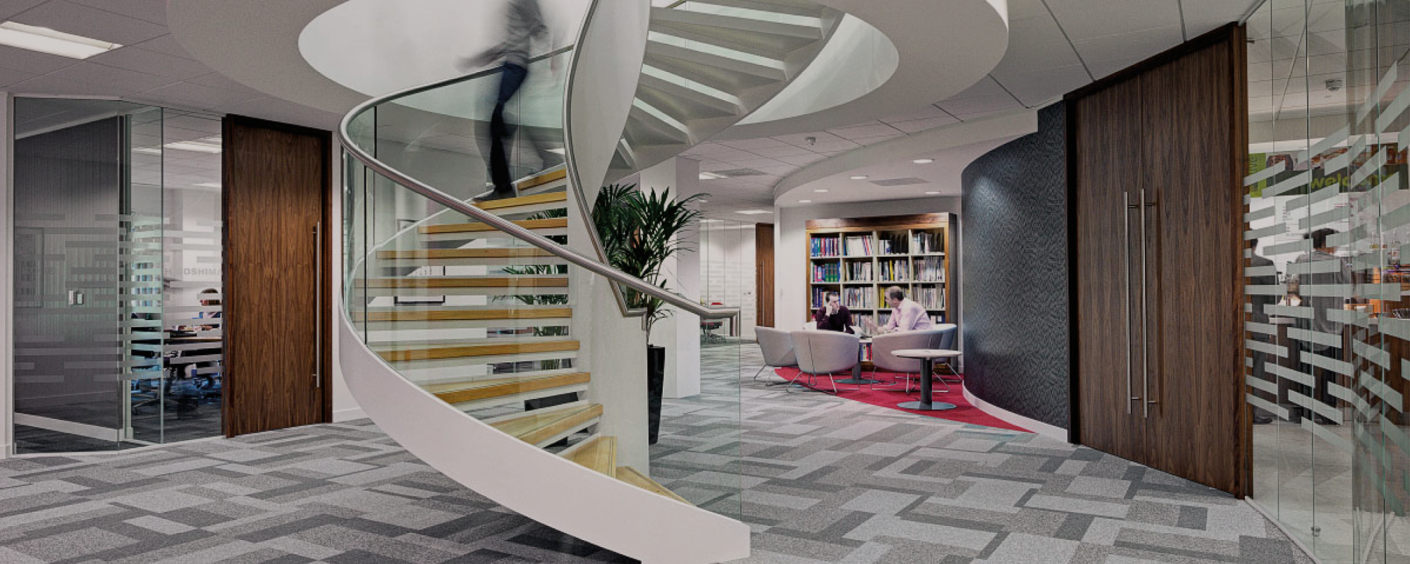 helical commercial fit out spiral uk bespoke staircase manufacturer